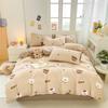 Class A Maternal And Infant Grade Cartoon Washed Cotton Four-Piece Set, Bed Sheet, Bed Hat, Student Dormitory 3Pcs Set, All-Season Bed