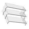 Cosmetics Clear Storage Rack Transparent Acrylic Display Stand for Anime Figures Easy Installation Statues Organizer