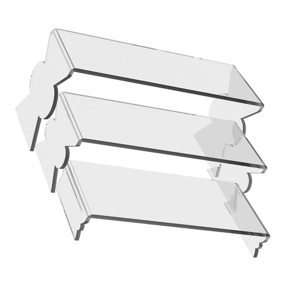 Cosmetics Clear Storage Rack Transparent Acrylic Display Stand for Anime Figures Easy Installation Statues Organizer