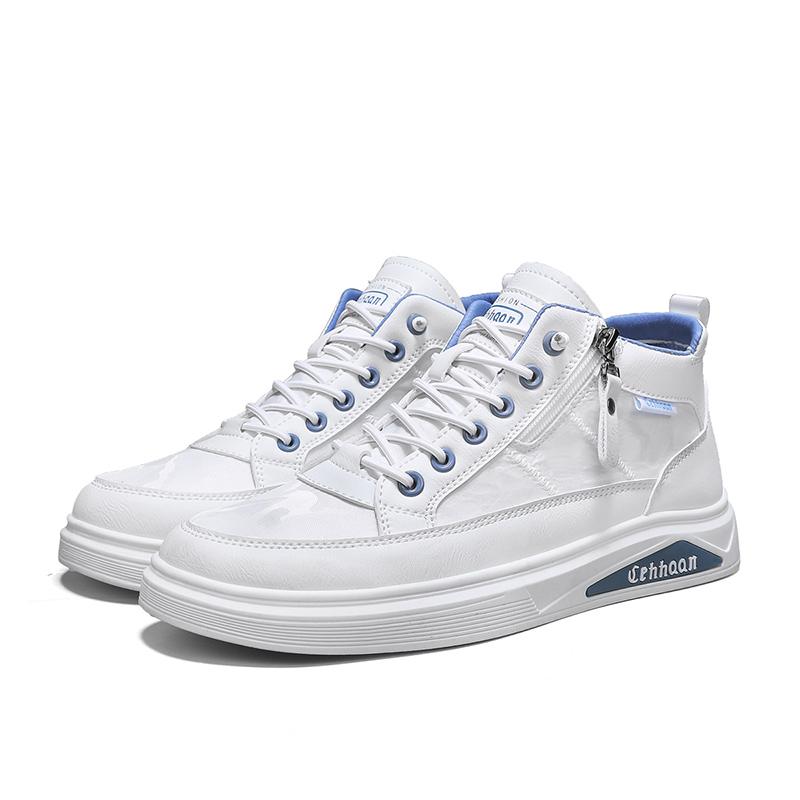 

New Mens High Top Sneakers Non Slip Soft Comfortable Lightweight Outdoor Work Boots Versatile for Daily Use 39 белый