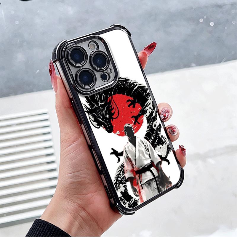 Taekwondo Kungfu Desgin Plating Phone Case For Xiaomi Poco X5 X6 X7 X8 Pro Max F8 Ultra F7 M8 M7 M5S Redmi 15C 15 14C 13C 13 X3