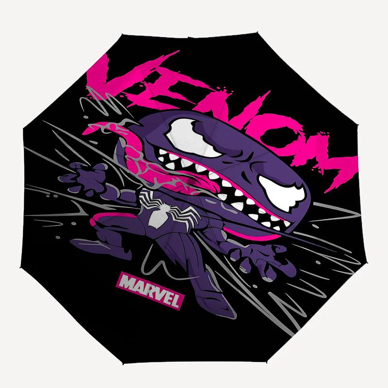 

1pc Venom MARVEL Automatic Open Close Umbrella with 8-Rib Windproof Canopy Compact Portable Travel Umbrella10285