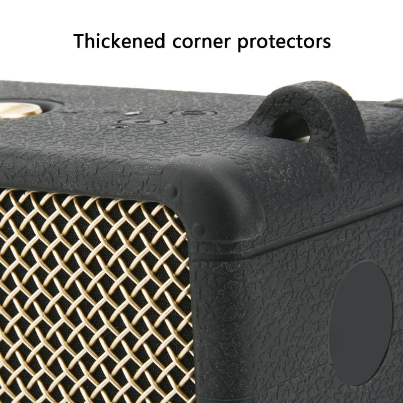 Silicone Case Protector Hollowed Out Designing for EMBT III Wireless Speaker with Adjustable Shoulder Strap