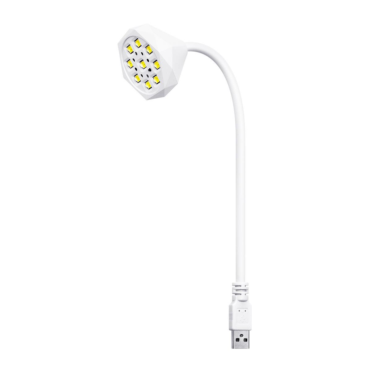 

27 Вт USB Лампа-лотос с 9 светодиодами, умным датчиком и таймером белый