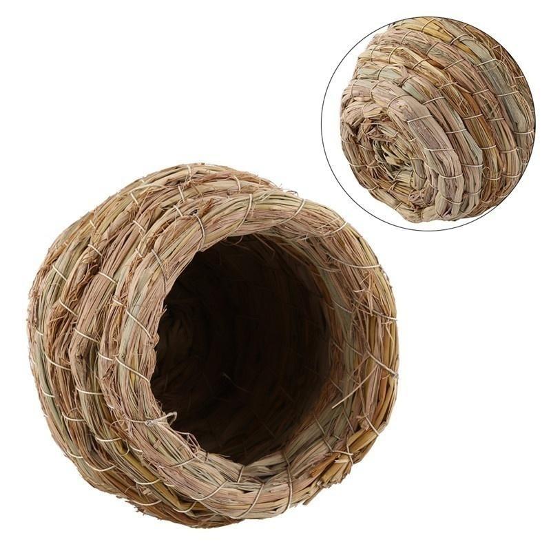 Vogel Papagei Handgewebter Strohkäfig Tiere Hamster Papagei Bruthöhle Bruthöhle