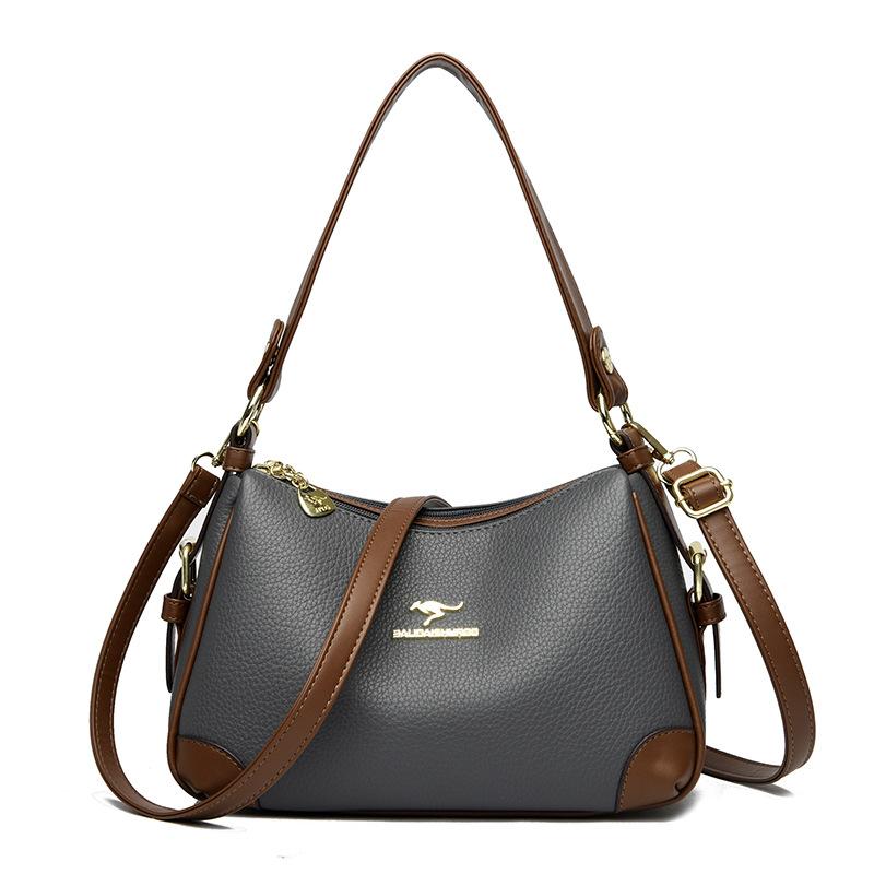 Taška přes rameno crossbody Měkká kůže Více přihrádek Taška pro maminky Jednoduchá a velkokapacitní taška