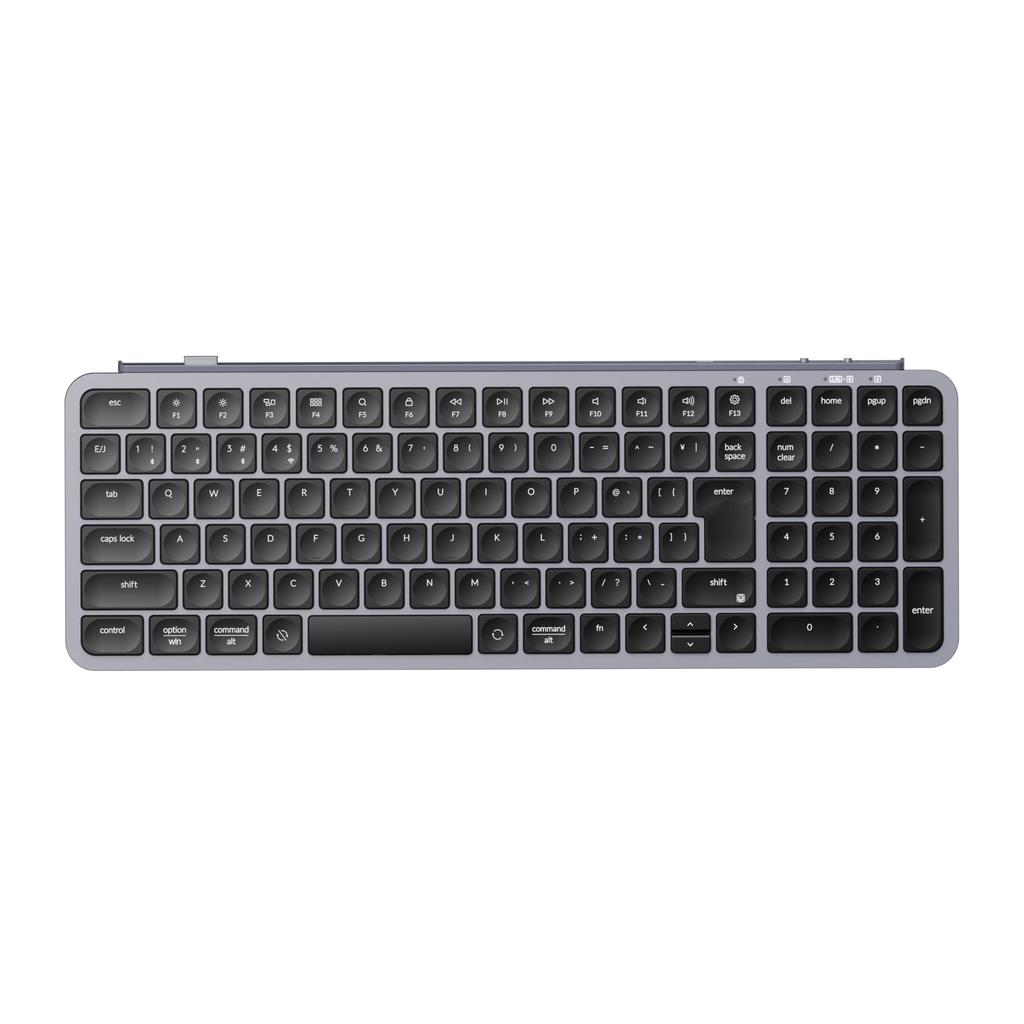 Keychron B2 Pro Ultra-Slim 96% Bluetooth2.4GHz Wireless Keyboard (with Numeric Keypad), JIS Layout, No Kana Printing, ZMK Launcher Compatible,
