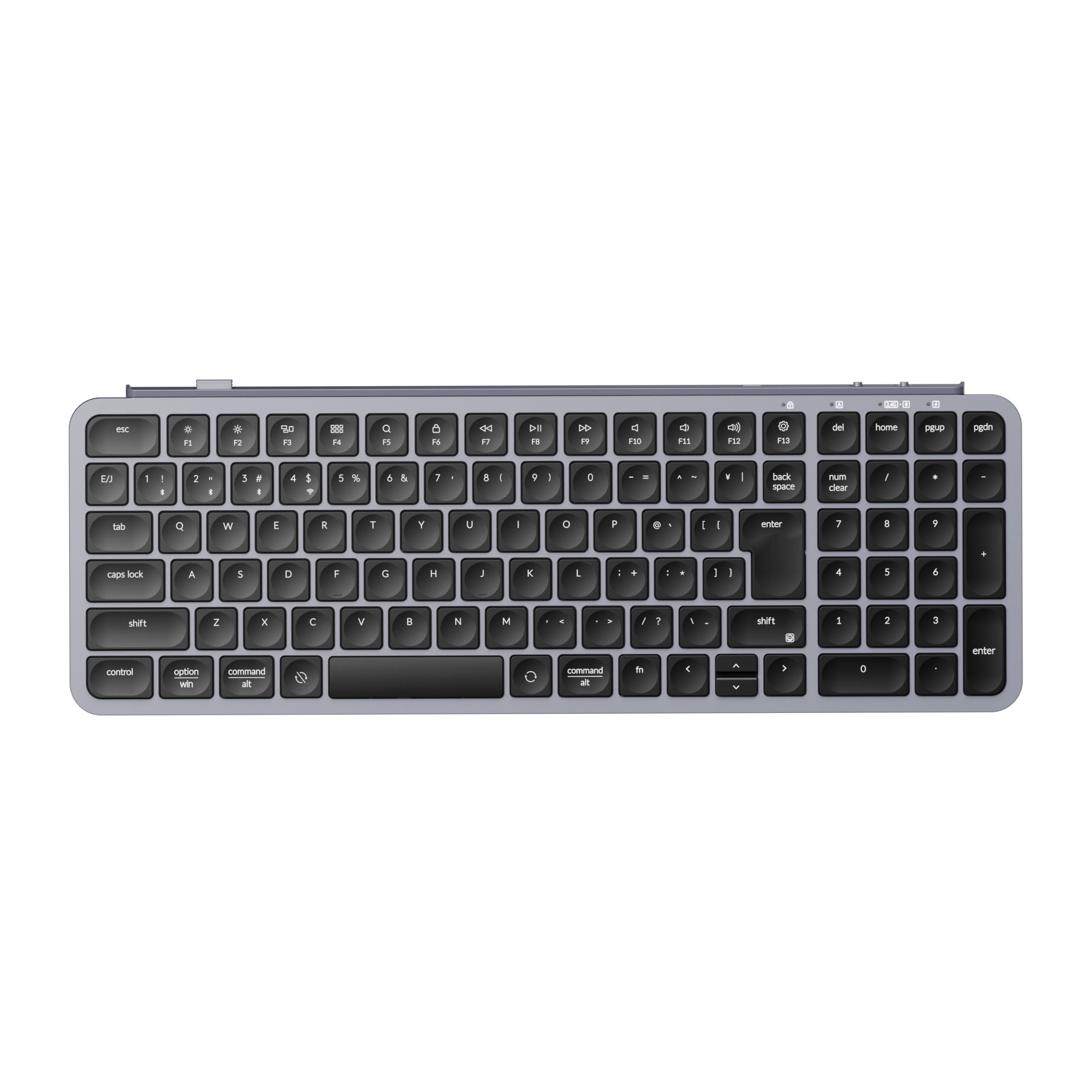 

Keychron B2 Pro Ultra-Slim 96% Bluetooth2.4GHz Wireless Keyboard (with Numeric Keypad), JIS Layout, No Kana Printing, ZMK Launcher Compatible,