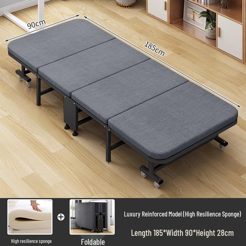 Portable Folding Bed & Mat for Office Lunch Breaks - Convertible, Single-Use, Sit or Lie Down Option
