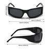 Y2k sport napszemüvegek női négyzet alakú szemüveg férfi punk napszemüveg Uv400 színes árnyalatú nyári divat szemüveg 2023