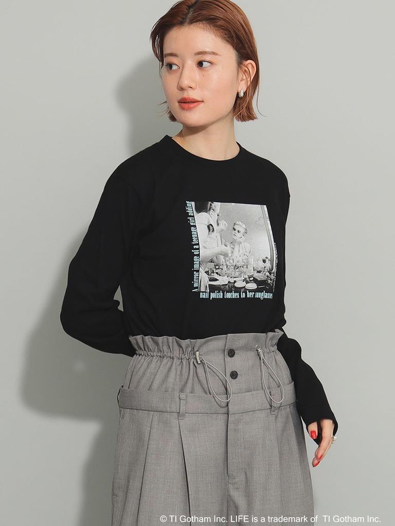 Ray Beams TEE GOOD ROCK SPEED LIFE PICTURE COLLECTION Long Sleeve One Size L/S [Special Order] T-Shirt, Women's, Black,