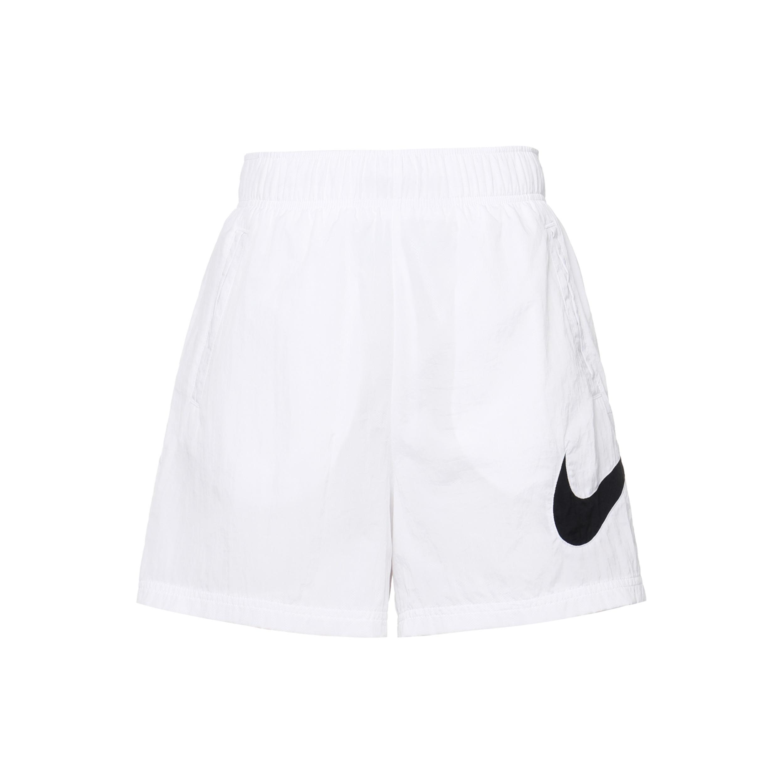 (WMNS) Nike Sportswear Essential High-Rise Woven Shorts White Black Women s DM6740-100 XS