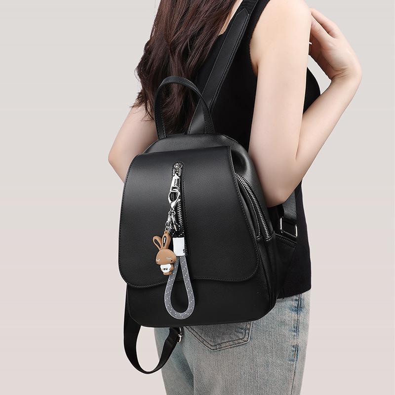 

2025 New Women s Backpack for Middle School and College Students, Fashionable Niche Travel Outdoor Backpack Bag Black（Public Version）