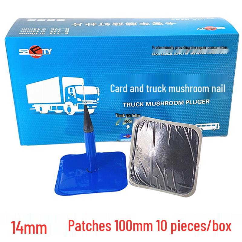 Mushroom Nail Tire Repair Plug & Patch Set for Vacuum Tires (3mm, 4.5mm, 6mm)