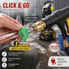 6 Pcs Pressure Washer Spray Nozzle Tips with Adapter for K2-K7, 1/4 Inch Quick Release Multi-Degree Connection Washers Nozzles Set for Car, Garden
