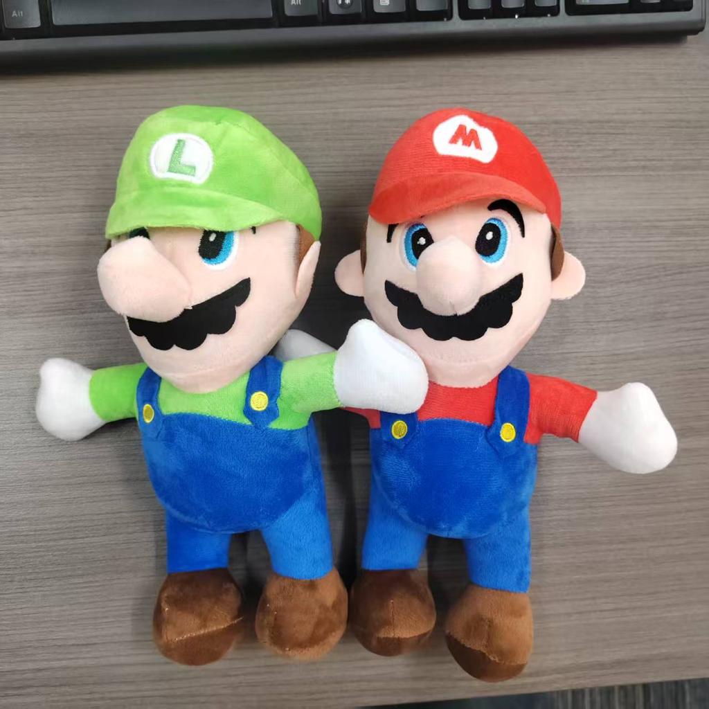 1-2Pcs Mario Plush Toys Luigi Stuffed Toys Anime Doll Plushie For Kids Great Christmas Birthday Gift For Children