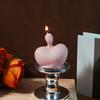 Silicone Candle Mold 3D Heart Shape Room Decors Molds Portrait Art Supplies Silicone Texture for Crafting and Decors