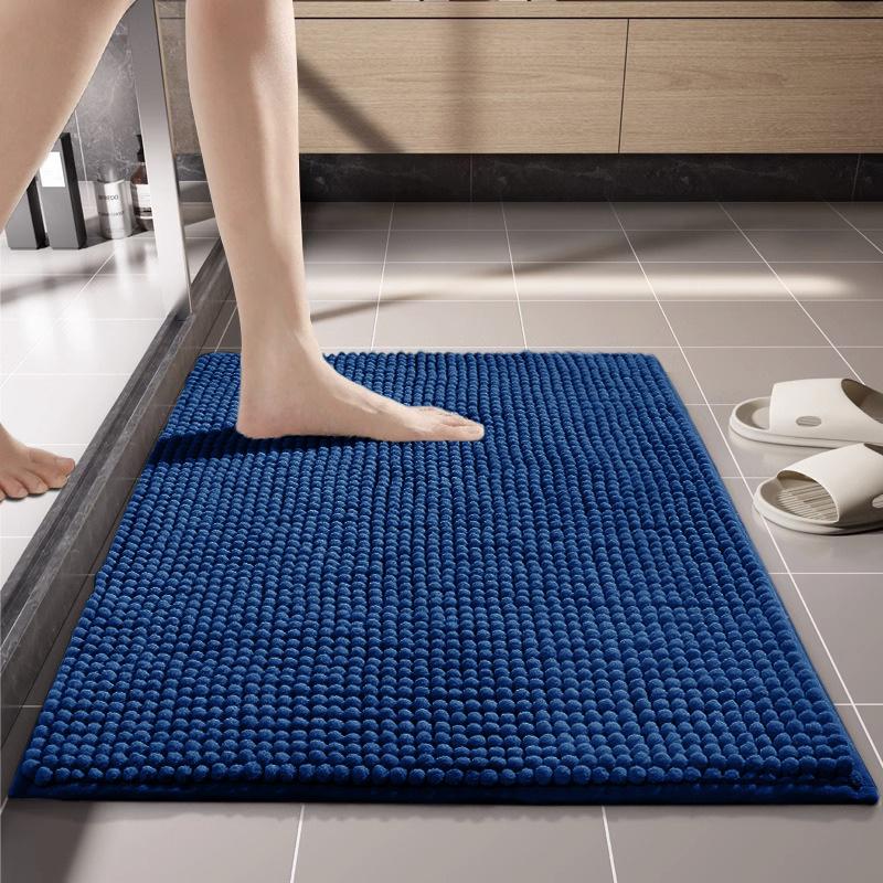Special Short Hair Floor Mat Toilet Bathroom Floor Mat Dirt Resistant Door Mat Fixed Soft Absorbent Non-Slip Carpet
