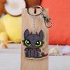 Creative Keychain Dragon Cute Cartoon Couple DIY Buckle Pendant with Male and Female Ring Ins Personalized