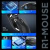 ATTACK SHARK X ZIYOU LANG R1 Gaming SUPERLIGHT Wireless Ergonomic Black Mouse, 2.4Ghz/Bluetooth/Type-C PAW3311, 18000DPI, Ultra-Lightweight 59g,