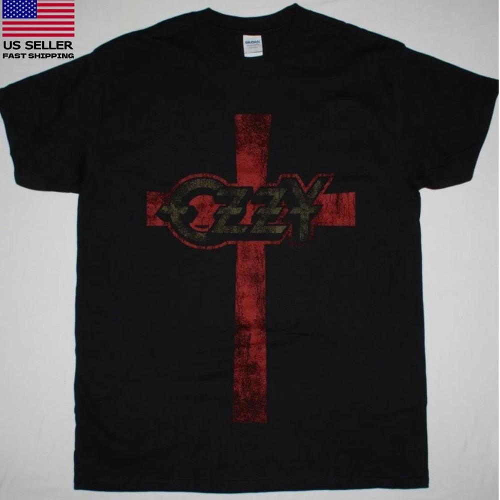 New Apparel OZZY OSBOURNE CROSS NEW BLACK T-SHIRT Unisex T-Shirt XXL