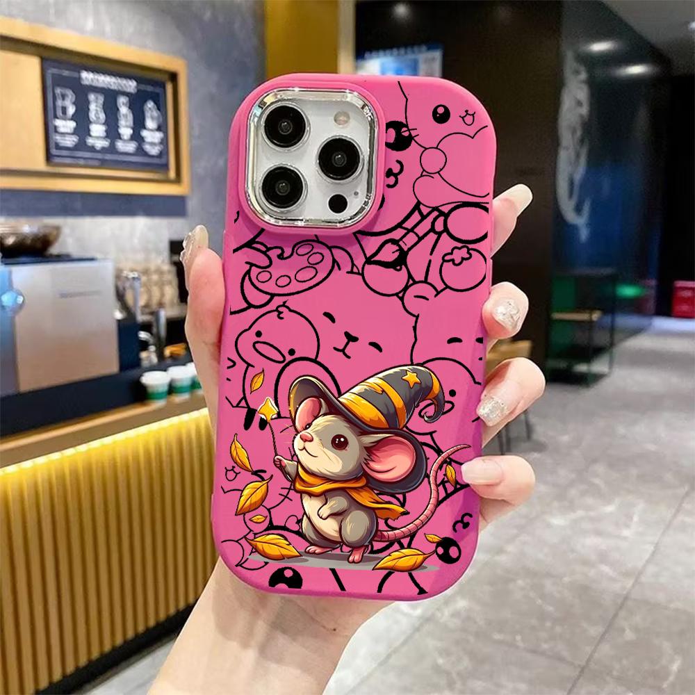 Phone Case: 2D Flat, Suitable for iPhone 18, 17, 16, 15, 14, 13 Pro Cases, Wizard Little Mouse, Perfect Christmas and Halloween Holiday Gift