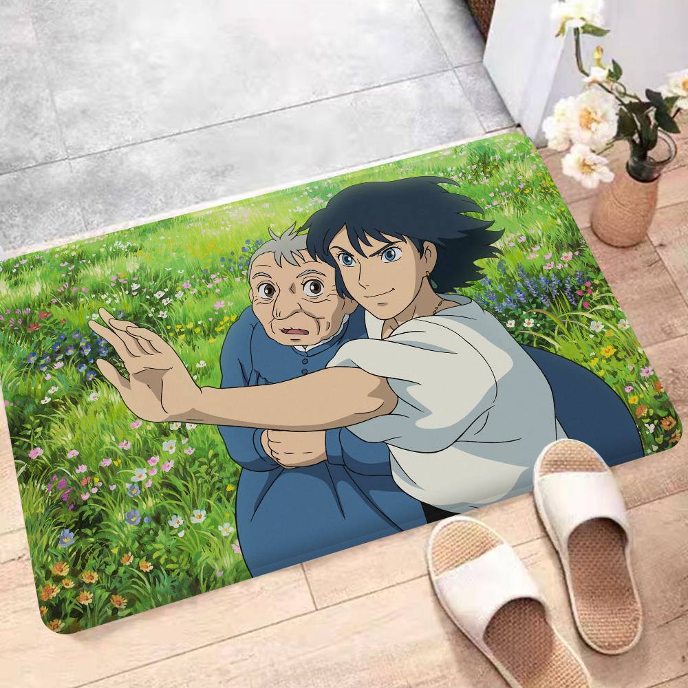 Japan Anime H-Heulen M-Bewegliches C-Schloss Badematte INS Stil Weich Schlafzimmerboden Haus Waschküchenmatte Rutschfest Willkommen Fußmatte