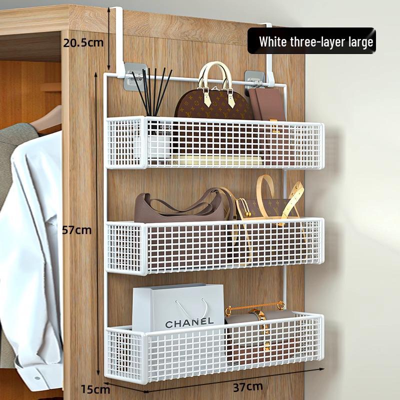 Wall-Mounted Entryway Storage Rack for Bedroom Doors