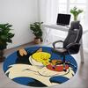 1pc Character Office Round Area Rug, Under Office Chairs Bedroom Living Room Home Decor A1022298
