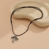 Ethnic Style Multi-Layer Turquoise Beaded Necklace with Leather Wax Cord