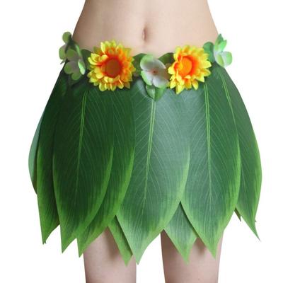Fustă Verde Frunză Hawaiiană pentru Spectacol de Scenă Petrecere cu Foc de Tabără Bal Petrecere cu Costume Fancy Decorațiune