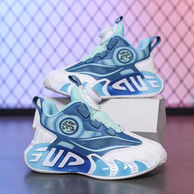 Children's Basketball Shoes Breathable Summer New Boys and Girls Sports Shoes Actual Combat Non-slip Friction Sound Classmate