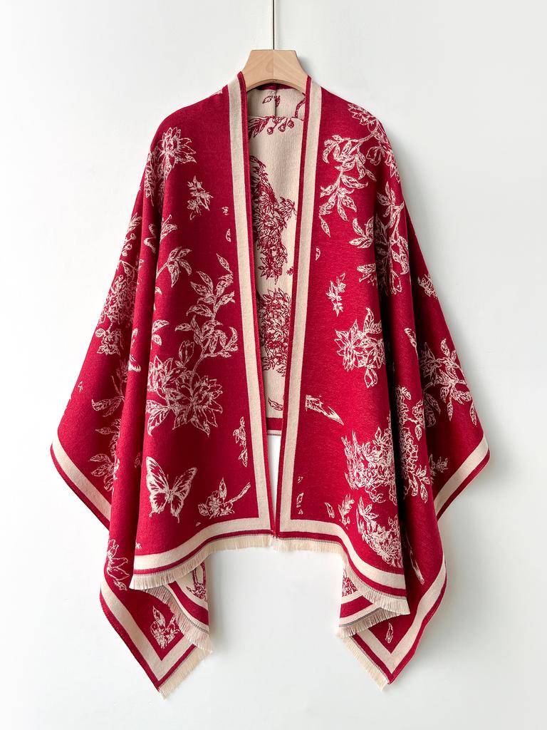 Winter Warm Cashmere Scarf For Women Embroidered Pashmina Blanket Thick Shawl Wrap Fashionable Neck Warmer Bufanda Echarpe