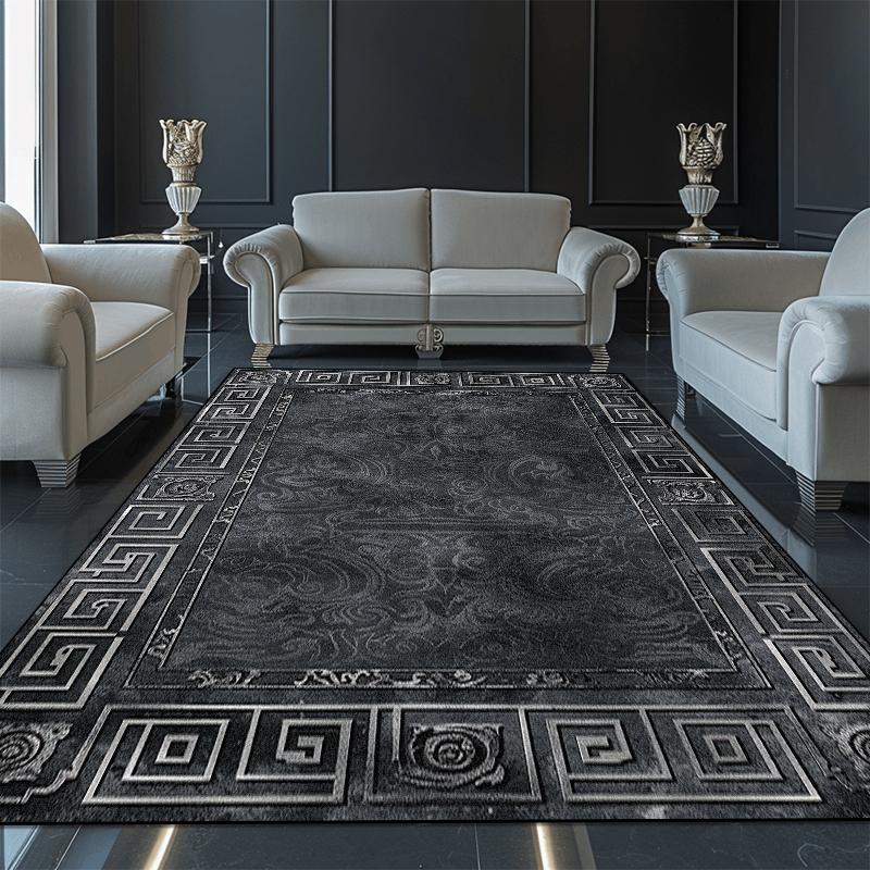 

Luxurious Gold Large Carpets for Living Room Europe America Villa Hall Carpet Decoration Sofa Rug Non-slip Coffee Tables Mat 60*90cm