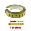 Rust-Proof Self-Adhesive Measuring Tape Steel Material Metric Scale Metal Tape Measure 1-5 Meters 13MM Width Miter Track Tape