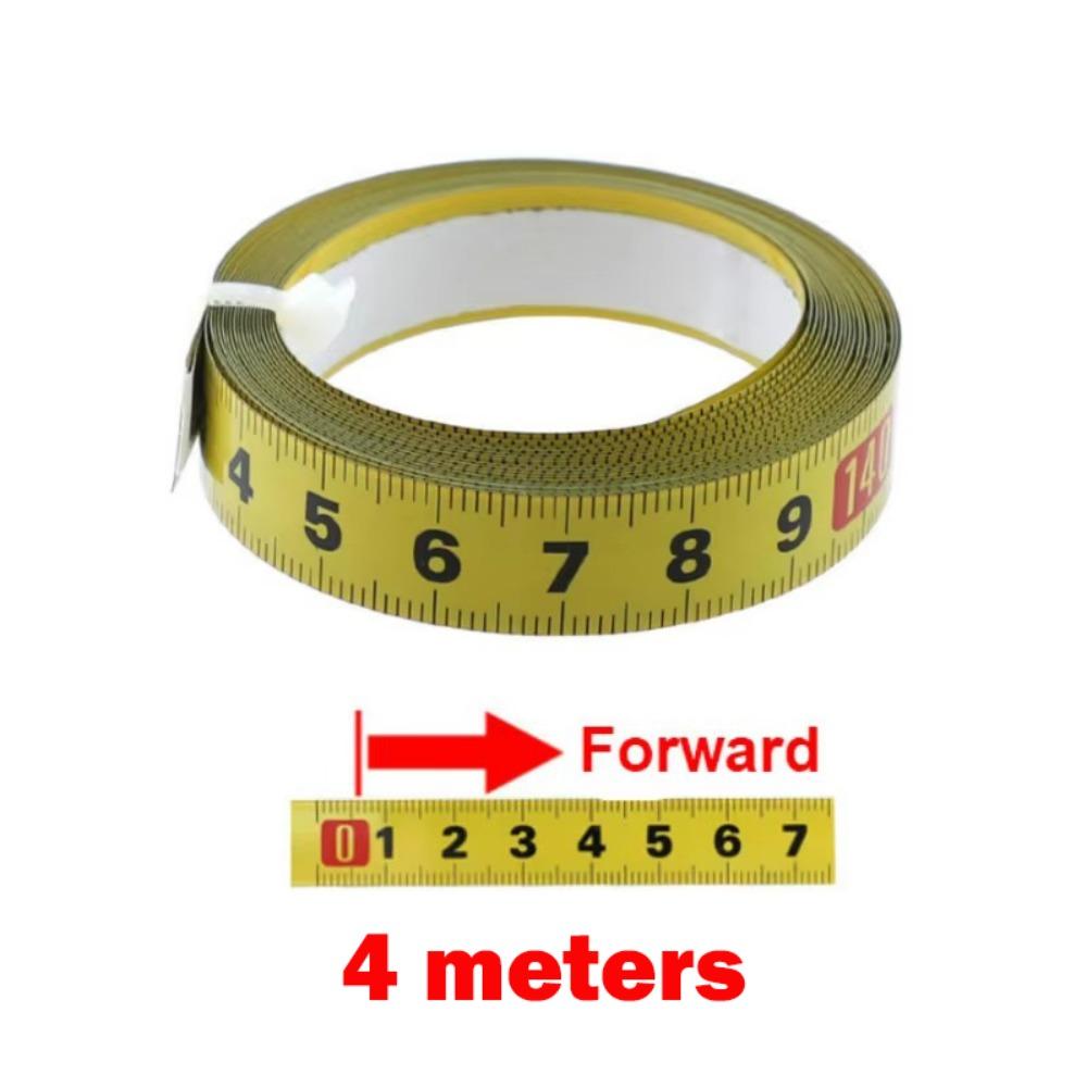 Rust-Proof Self-Adhesive Measuring Tape Steel Material Metric Scale Metal Tape Measure 1-5 Meters 13MM Width Miter Track Tape