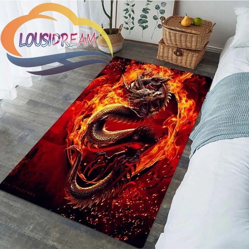 Różne wzory dywany z motywem smoka Moda 3D Salon Łóżko Duży obszar miękki Dywan Dom Dziecięcy mata podłogowa Dekoracja
