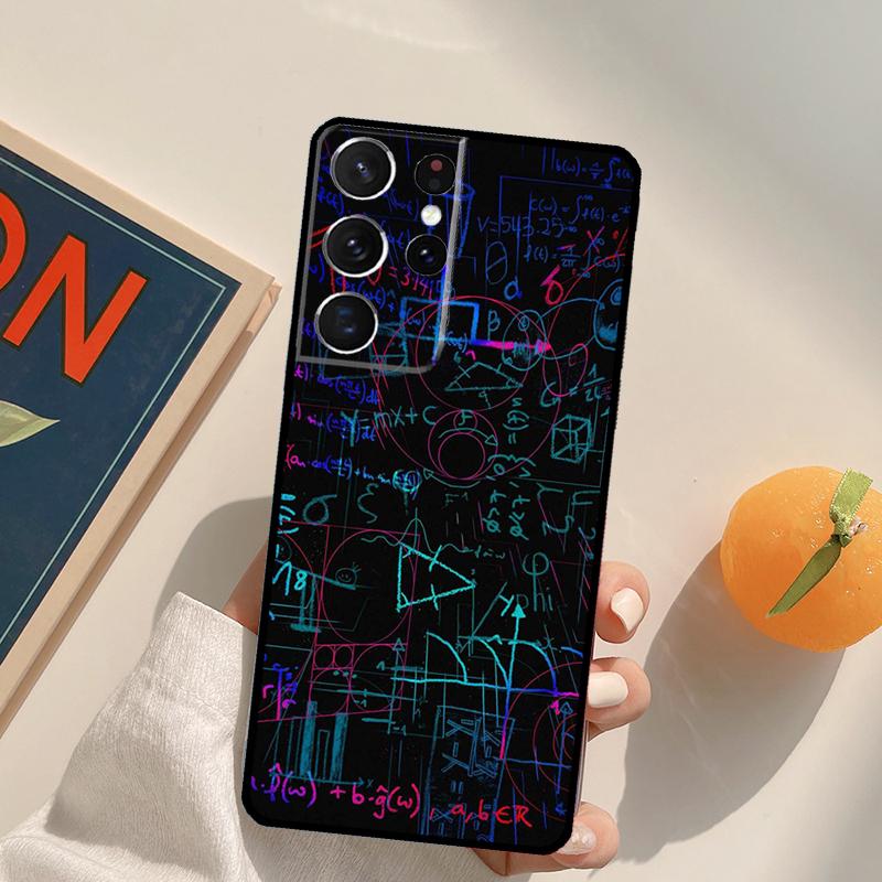Physics Chemical Mathematics Phone Case For Samsung Galaxy S25 Ultra S24 S20 S21 S22 S23 Plus S9 S10 S24 FE Back Cover