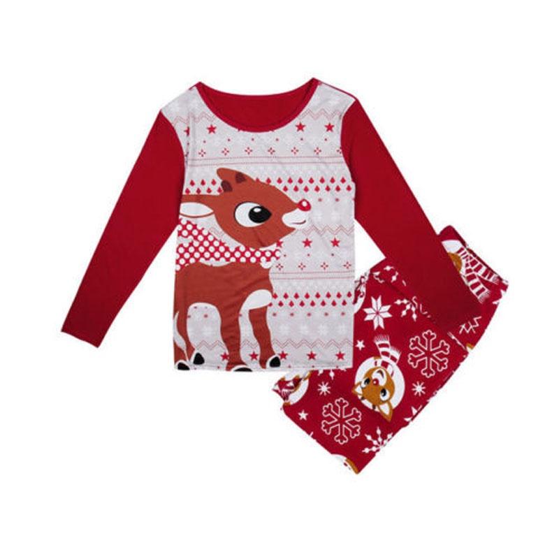 Luxurious Christmas Family Matching Clothes With Adorable Fox Design And Unisex Pajamas Set