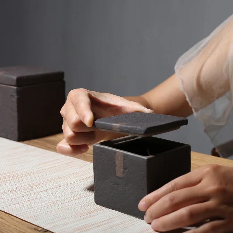 

Ретро-баночка для декора рук, кофейный столик, настольная чайница, домашний декор, креативная керамическая банка для хранения, контейнер для косметики в спальню