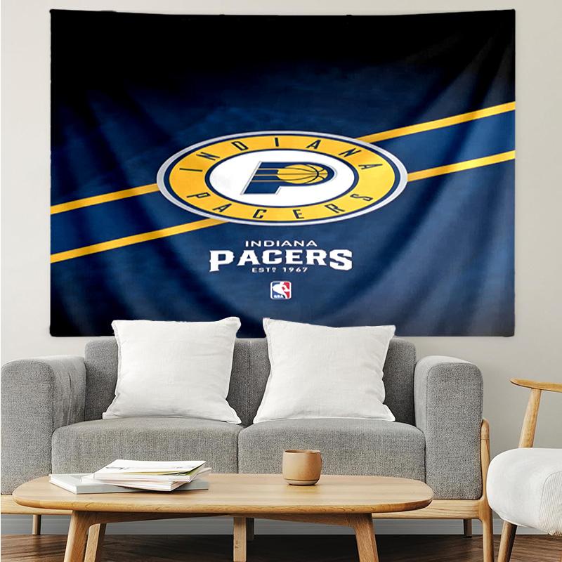 Pacers Basketball Team Quick-Dry Tapestry Hanging for Bedroom,Livingroom, Playroom,Decor Art Room Wall Tapestry Holiday and Birthday Gifts