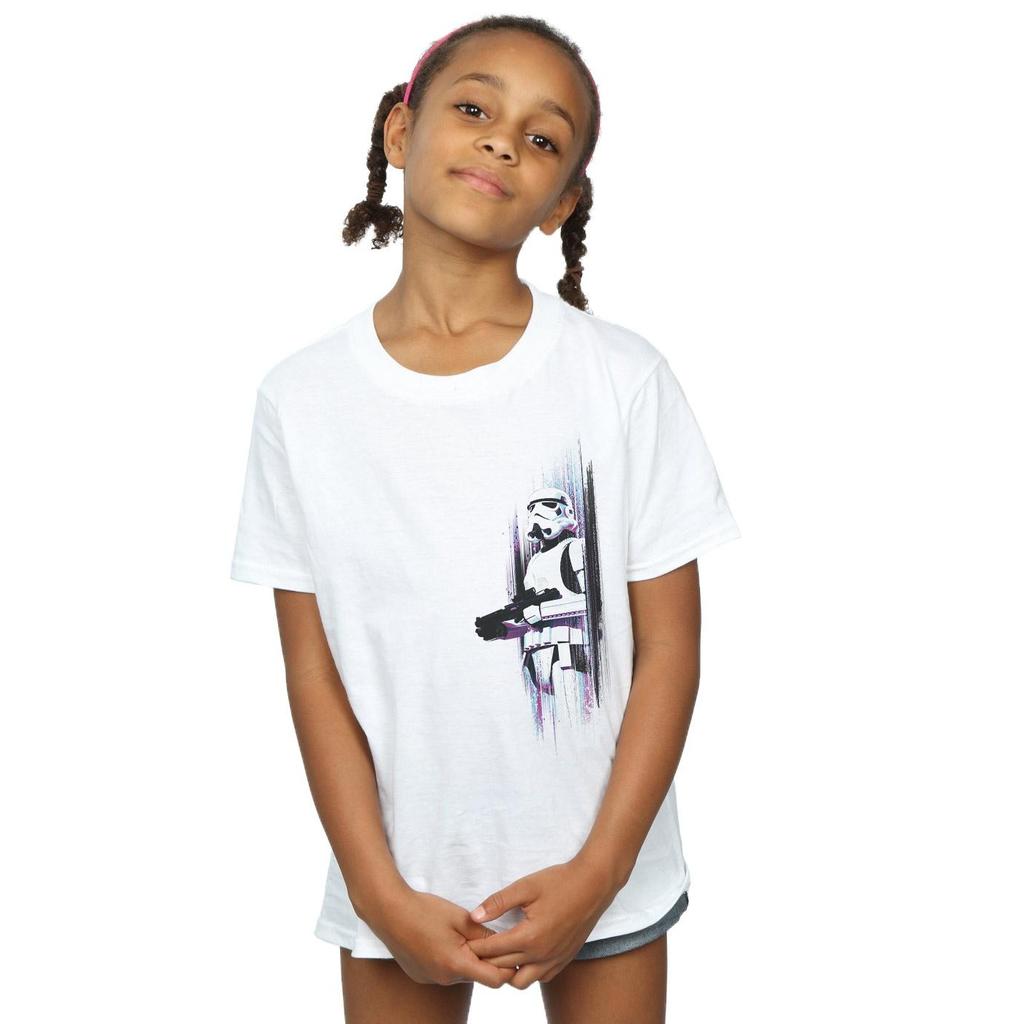 STAR WARS Girls Rogue One Stormtrooper Brushed Cotton T-Shirt