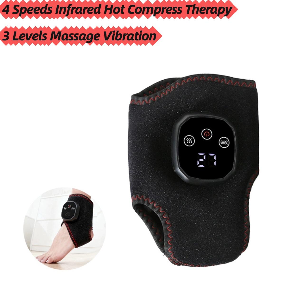 

Foot Massager,Foot Renew Triple Method Massager,Wireless & Portable Heated Ankle Wrap with 3 Speed & 5 Temperature,Pain Relief Feet & Ankles