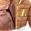 Kids' Winter Cotton Baseball Jacket with Bear Embroidery - Unisex, Zippered, Lightweight Korean Style.