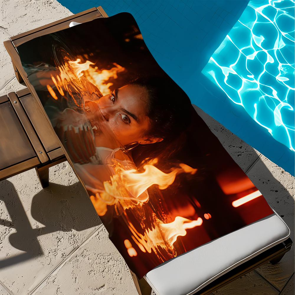 A LITTLE VENGEANCE Jessie Reyez Towel Beach Bath Quick-Drying Lightweight Portable Sauna Camping Swim Pool Travel