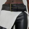 Heavy Industry Pure Hand-woven Chicken Eye Hollowed-out Wide Belt Millennium Spice Girl Belt