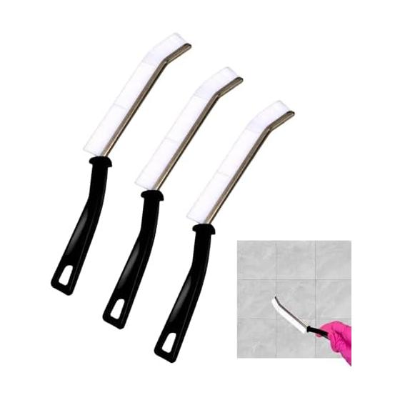 Cleaning Brush Gap | Gap Cleaning Goods 3 Pieces, 23.5cm Soft Hair Bending Type Nylon Bristle for Bathroom Cleaning, Multi-Purpose for Hard-to-reach