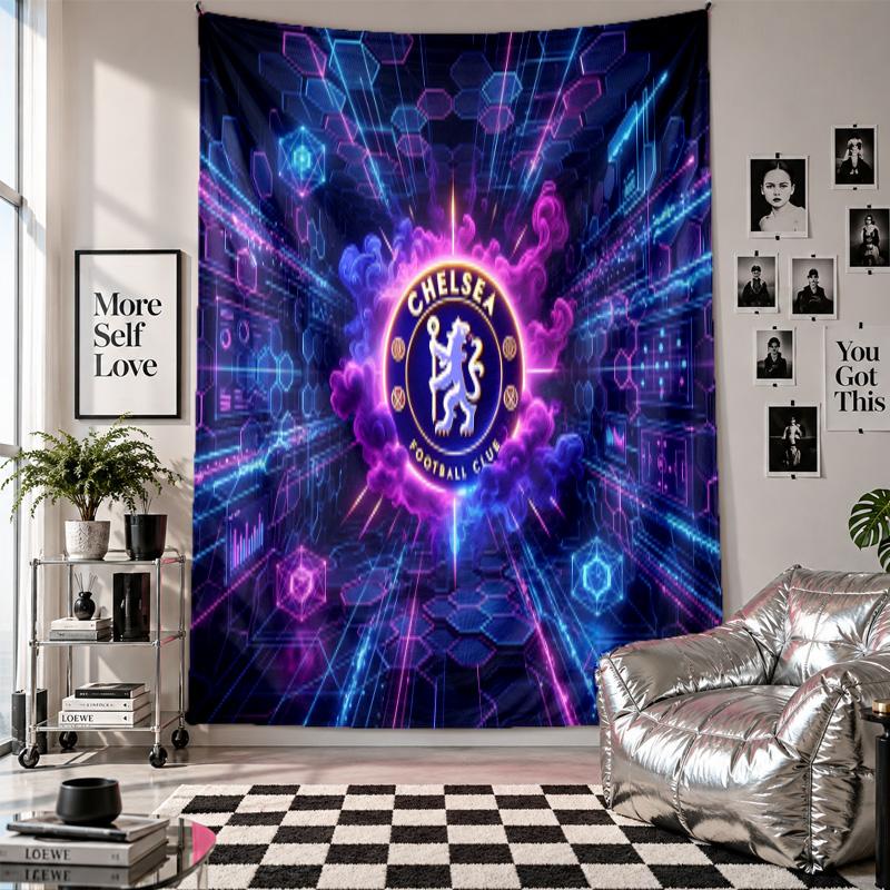 Chelsea FC Wall Tapestry Home Decor Wall Hanging Cloth for Bedroom Living Room Background