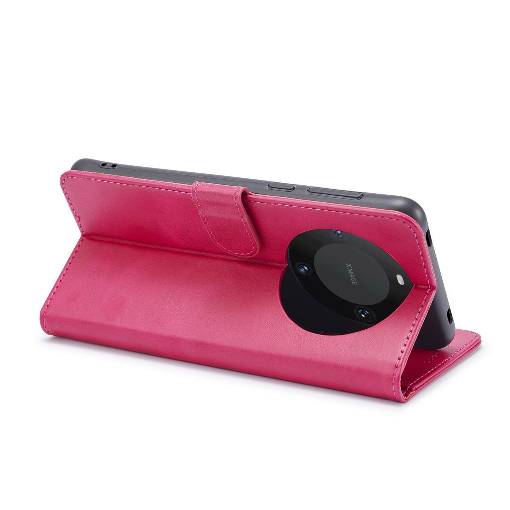 LC.IMEEKE For Huawei Mate 60 PU Leather Stand Wallet Phone Cover Magnetic Phone Case