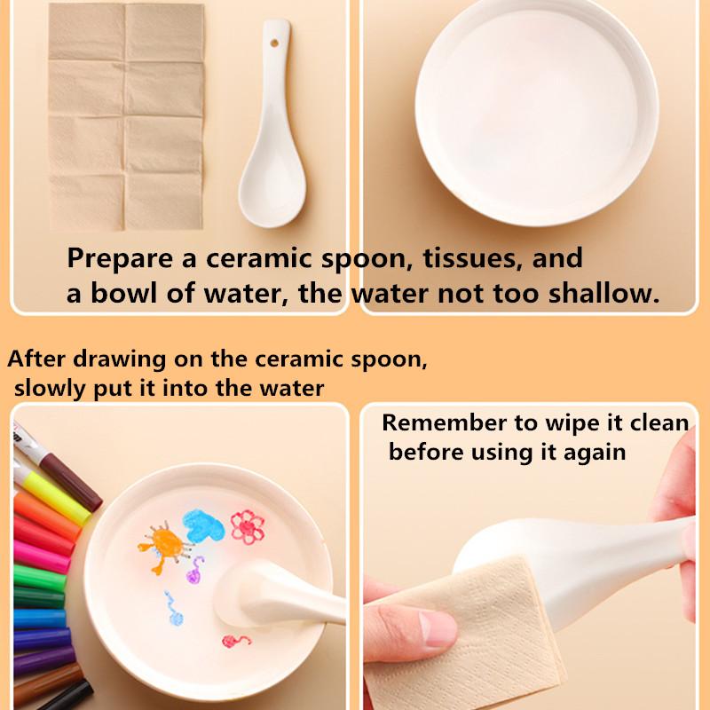 Magical Water Painting Pen Colorful Mark Pen Markers Floating Ink Pen Doodle Water Pens Children Montessori Early Education Toys